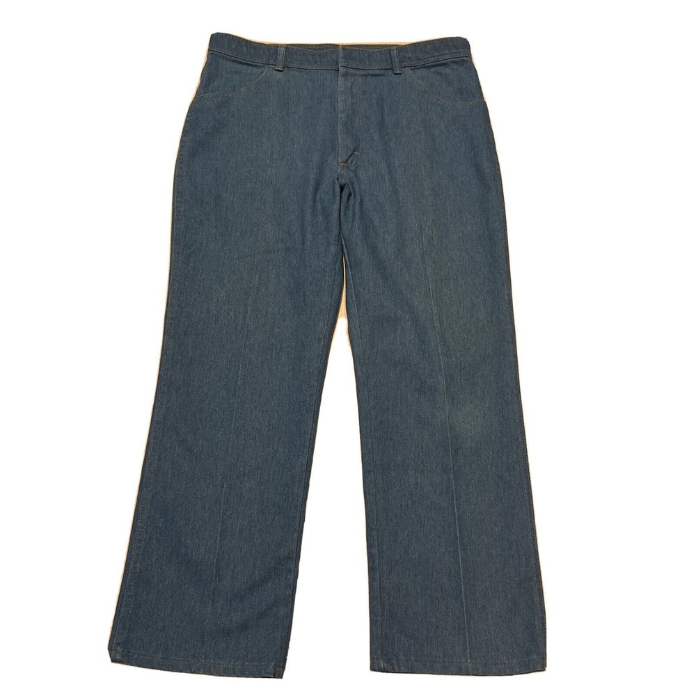 Wrangler Mens Jeans Hero 38 X 30 Classic Stretch Blue Denim Cowboy Vintage